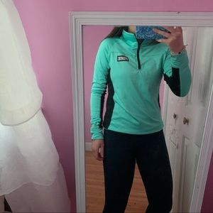 PINK mint green and black sweatshirt